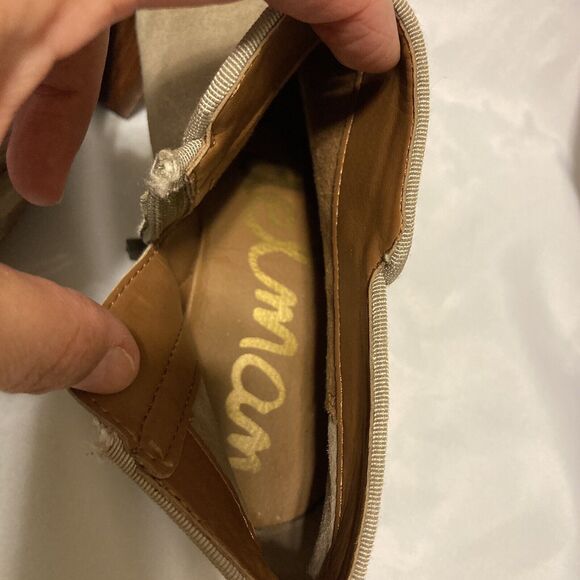 SAM EDELMAN Suede Petty Tan Booties Block Heel Womens Size 6M - Picture 8 of 13